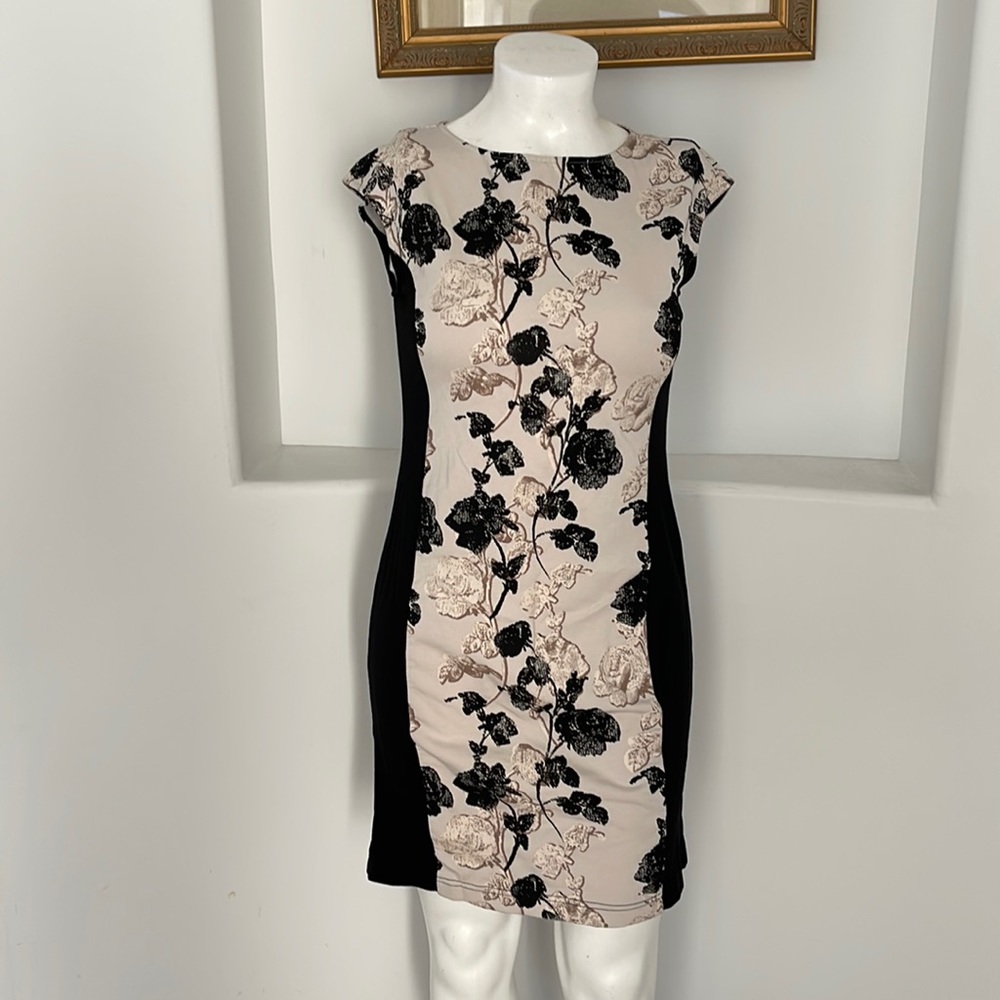 Weekend MaxMara Sleeveless Sheath Knit Floral Dress